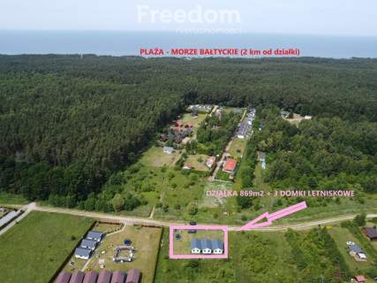Jarosławiec, Rusinowo, Domki, Działka 869m2