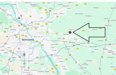 Działka Przemysłowo Usługowa 1,6ha Okuniew/Sulejówek