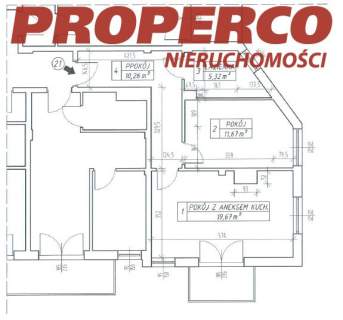 Mieszkanie 2 pok., 46,92 m2, II piętro, Na Stoku