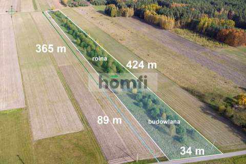 Działka z warunkami zabudowy, 20 km od Kielc