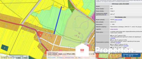 Opole lubelskie działka 6608 m2 budowlano-rolna
