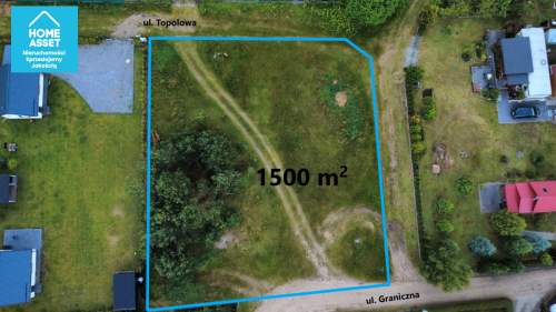 Działka budowlana 1500 m z WZ media Domatówko
