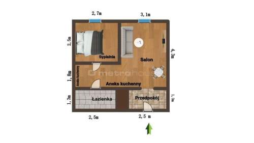 Mieszkanie 31,13 m2 w bloku z windą CO miejskie