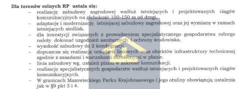 Działka w Chrośnie gmina Kołbiel