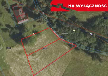Meszna Opacka, działka budowlana 8 ar, Tanio