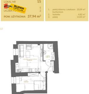 Apartament 2 pokojowy na Starym Mieście