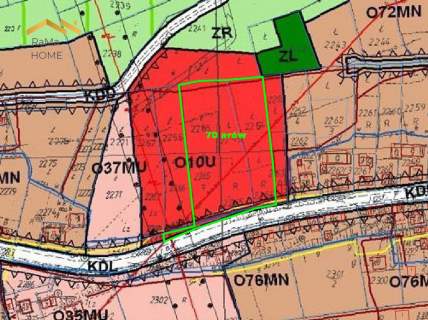 Działka usługowa 7000m2 , wjazd z drogi powiatowej