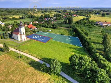 Działka budowlana we wsi Jodłowice 1119 m2