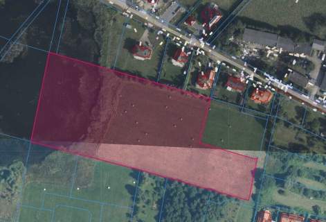 Działka siedliskowa nad rozlewiskiem 4 km od morza