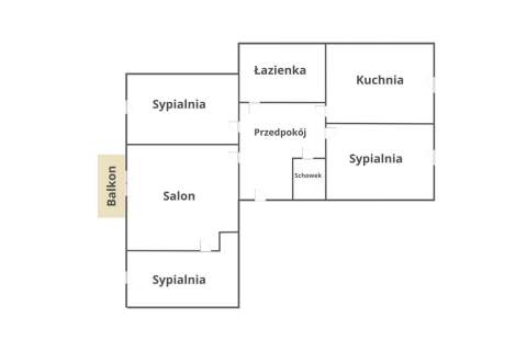 Lesko - przestronne mieszkanie I piętro
