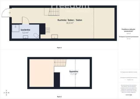 Apartament 53,4 m z antresolą Stegna blisko m