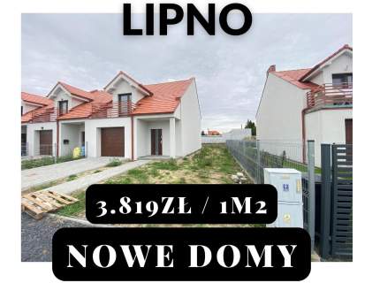 najtańsze nowe domy z garażami - LIPNO