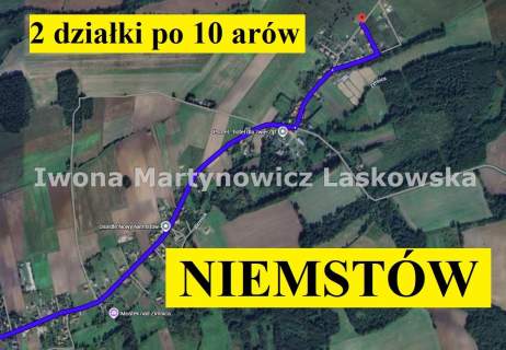 2 działki po 10 arów, OKAZJA - Niemstów