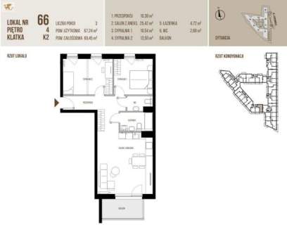 3 pokoje w nowoczesnej inwestycji Podgórze La Vie House