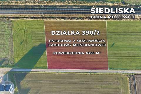 Działka z możliwością zabudowy mieszkaniowej