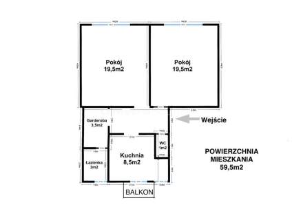 Bezczynszowe mieszkanie 59m2 w centrum Bielska.