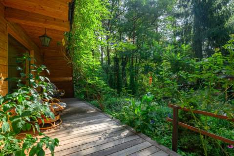 Drewniany domek z pięknym ogrodem 3 pokoje