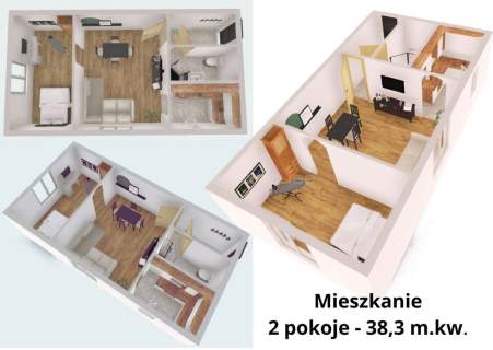 2 pokoje 38 m parter spokojna okolica Elbląg