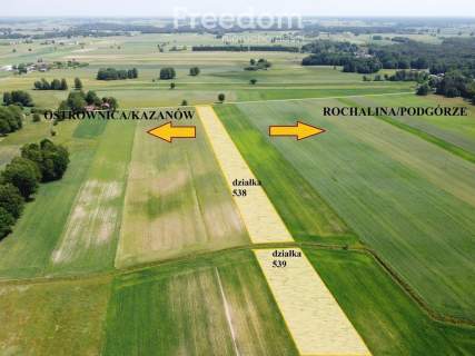 Duża działka rolno-budowlana w Ostrownicy Wieś