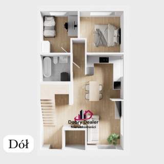 Księżycowe Wzgórze - Apartament C4 - dwupoziomowy