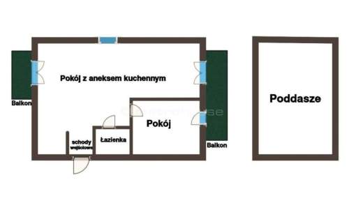 Nowoczesny Apartament z antresolą i ogrodem