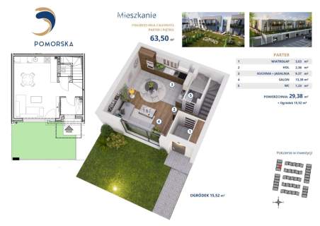 Mieszkania blisko centrum, zabudowa szeregowa