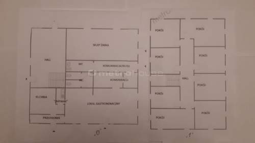 OBIEKT USŁUGOWO- HOTELOWY, 8POK, 2 LOKALE HANDLOWE