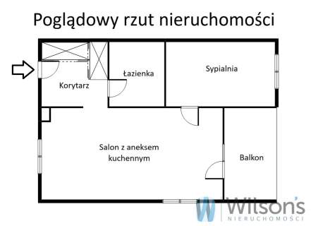 Mieszkanie na sprzedaż, 47,54 m2, Sobienie Szlacheckie
