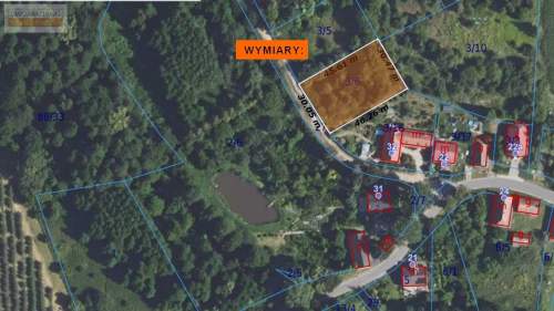 Malownicza działka na wzniesieniu pod lasem