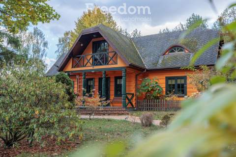 Piękny dom z bala na działce 6900m2 obok Warszawy
