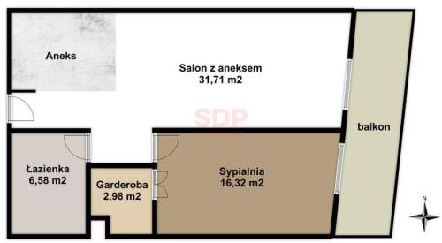 Apartament na 5 piętrze Centrum Komórka lok. Rezydencja Tumska
