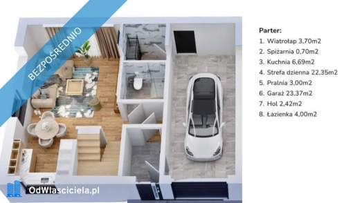 Nowoczesne domy pod Warszawą, 130m2, 5 pokoi, działka 600m2