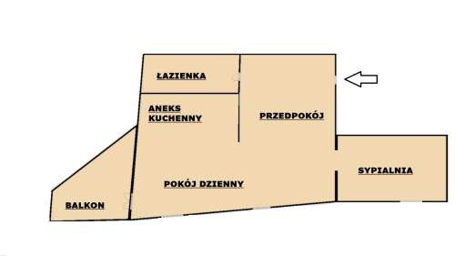 2 POKOJE - BALKON - 47,29M2 - SALWATOR TOWER