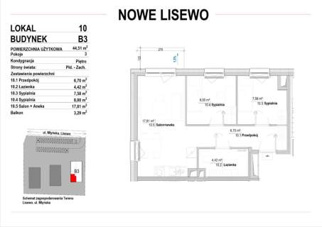 Nowe mieszkanie w Lisewie