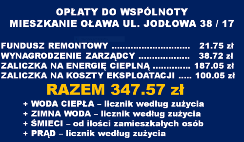 Oława 2 pokoje-kuchnia-III piętro-43,50 m2-balkon-winda