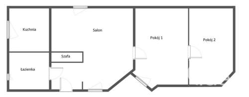 3 pokoje na parterze w Centrum Szczecina.