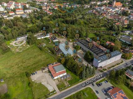 Kompleks budynków hale, magazyny, biura 