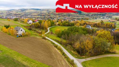 Działka budowlana widokowa Bobowa 15 ar
