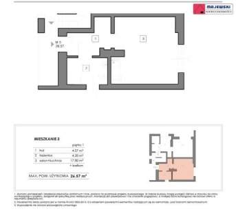 Skawina 1pok 26m2 239tyś