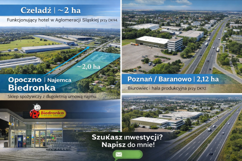Portfel 3 nieruchomości inwestycyjnych