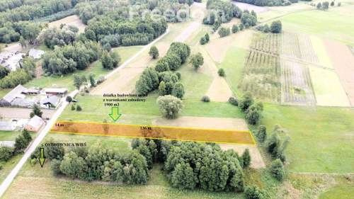 Działka budowlana z WZ 1900m2 Ostrownica