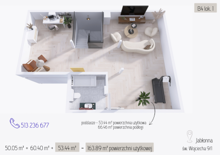 PROMOCJA Bezpośrednio SEGMENT w Jabłonnie - 163.89 m