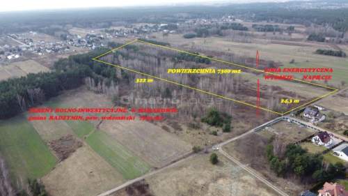 Działka inwestycyjno-usługowa 7300 m2 k/ Radzymina
