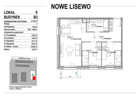 Nowe mieszkanie w Lisewie