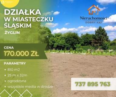 Działka w Zielonej okolicy Miasteczka Śląskiego