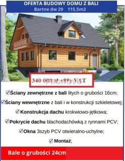 domy do wybudowania z bali i szkieletowe