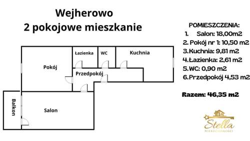 Mieszkanie 2-pokojowe wyremontowane