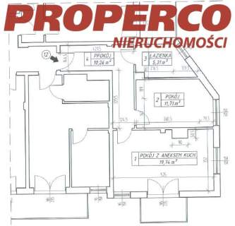 Mieszkanie 2 pok., 47,02 m2, I piętro, Na Stoku