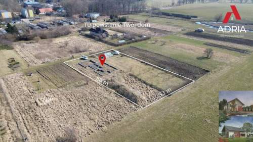 Działka budowlana z rozpoczętą budową - 900 m od morza Gąski