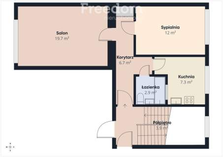 Mieszkanie 2 pokoje w centrum 48,5 m